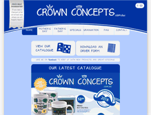 Tablet Screenshot of crownconcepts.com.au